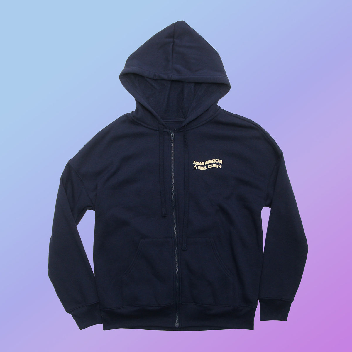 Blueberry Milk Tea Zip-Up | Asian American Girl Club