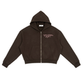 neopolitan zip-up boxy hoodie