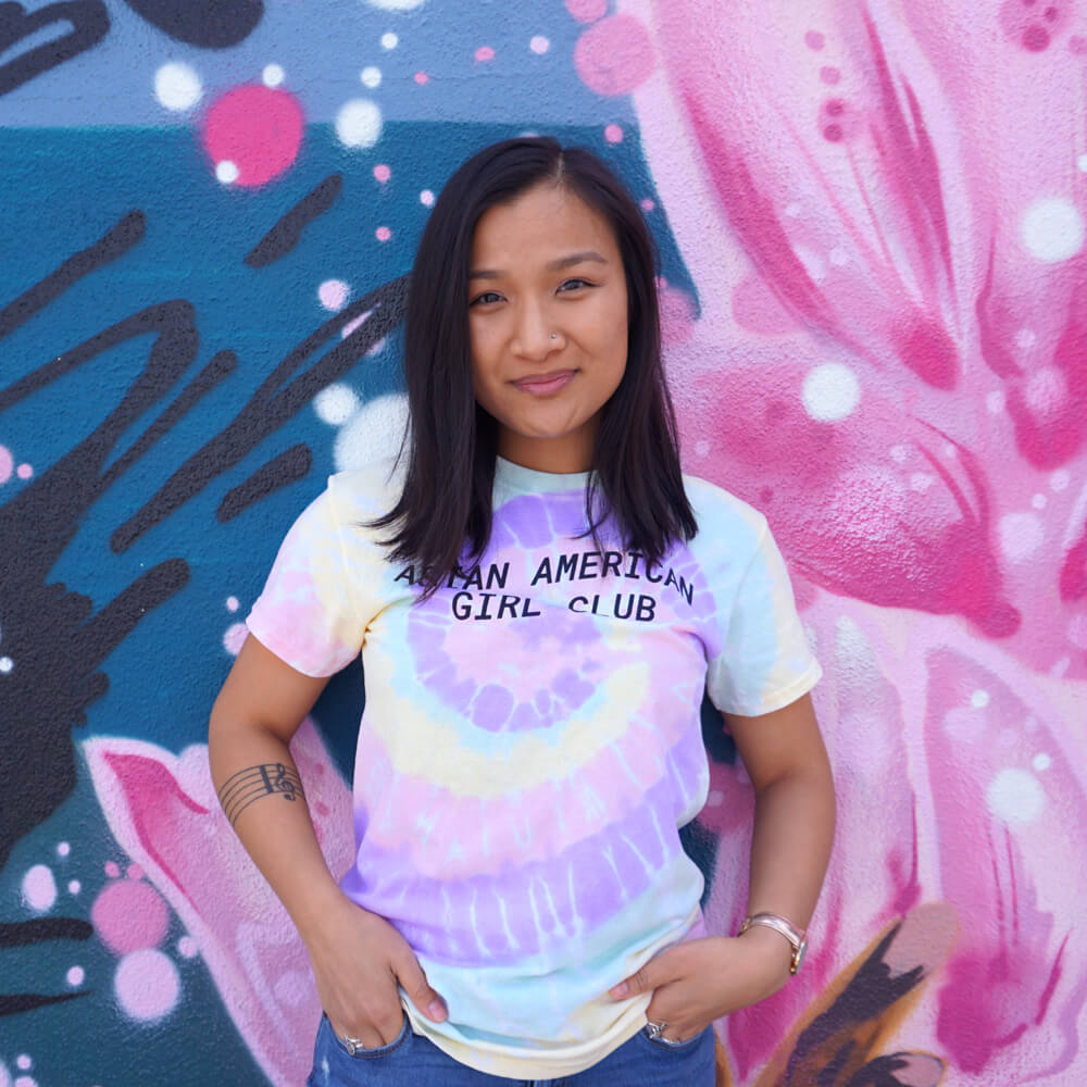 Asian American Girl Club Logo Tie-Dye Tee (Unisex)