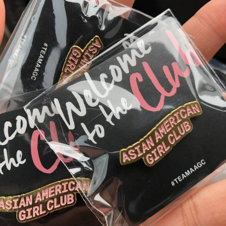 Asian American Girl Club Pin