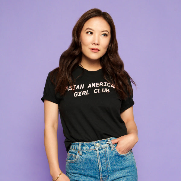 Asian American Girl Club Black Logo Tee (Unisex)