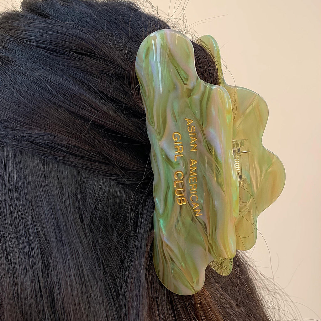 AAGC x Chunks Jade Swirl Hair Claw